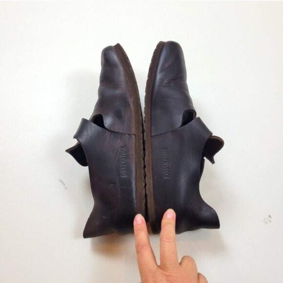 Birkenstock London. Oiled Leather. Size 41 EU - 10 US Dark Brown - Picture 2 of 8
